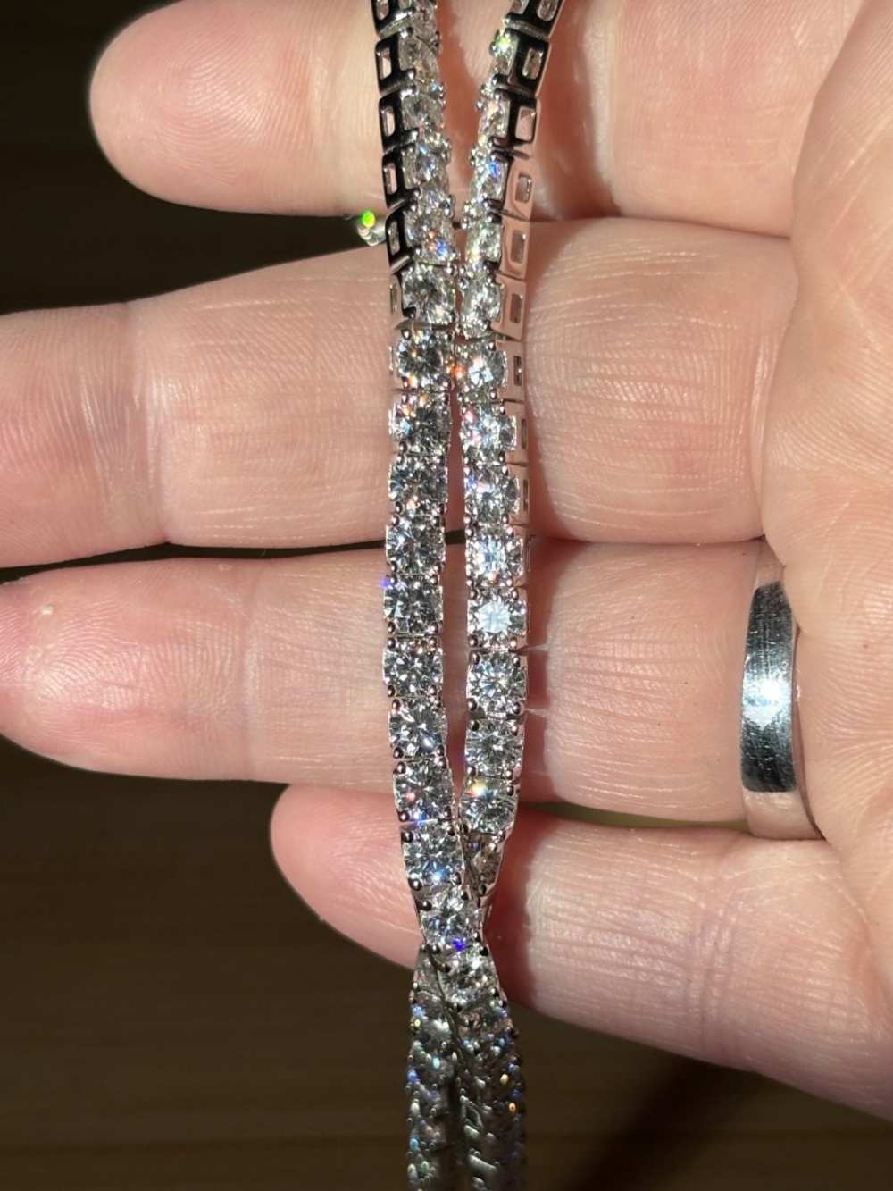 The “Ultimate” Moissanite tennis bracelet in sterling or Argentium silver! - Picture 6 of 16